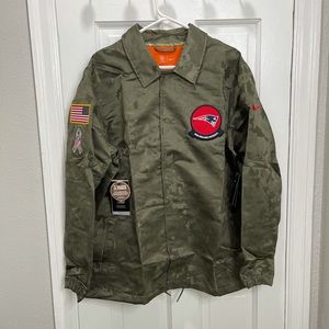 Nike New England Patriots Salute To Service Camo Snap Jacket - MULTIPLE SIZES